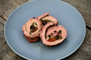 Stuffed Pork Tenderloin sliced