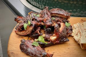 Babybacks with Indian BBQ sauce