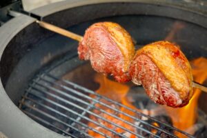 Rotisserie Picanha on a spit