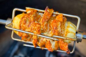 Chicken Shawarma on the rotisserie